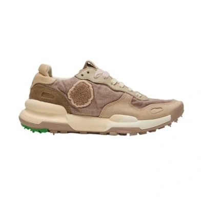 Afbeelding van Satorisan Chacrona Linen Casual Sneakers Vrouwen Vintage Leer en linnen Kleur Lake Taupe Maat 37