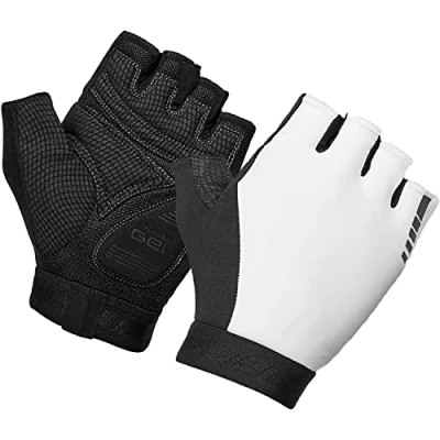 Afbeelding van GripGrab WorldCup 2 Padded Korte Vinger Zomer Fietshandschoenen Wit Unisex Maat S