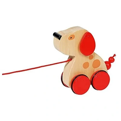 Afbeelding van Goki Houten Trekdier Hond
