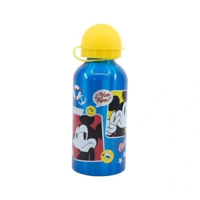 Afbeelding van My sweety pop Drinkfles Aluminium Voor kinderen Kleuterschool School Vakantie Maaltijden 17,5 cm 400 ml Hydratatie Cadeau idee Mickey Mouse Blauw
