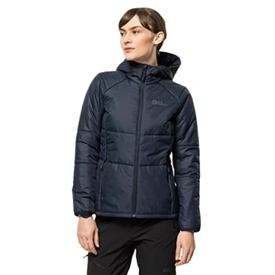 Afbeelding van Jack Wolfskin Bergland INS Hoody W 1207221 1010, Vrouwen, Marineblauw, Jasje, maat: XS