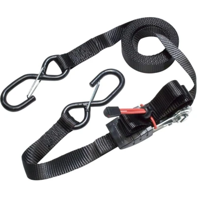 Afbeelding van MasterLock Spanband met S haken en ratel 5,0m x 25 mm