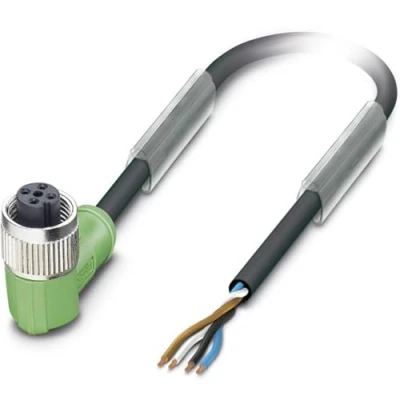 Afbeelding van Phoenix Contact 1545001 Sensor/actuator connector, geassembleerd M12 Aantal polen: 4 Bus, haaks 20.00 m 1 stuk(s)