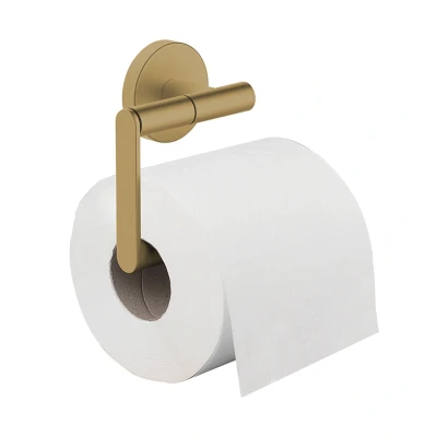 Afbeelding van Wiesbaden Alonzo toiletrolhouder zonder klep geborsteld messing