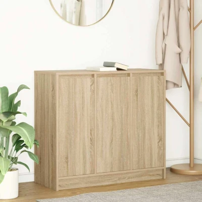Afbeelding van vidaXL Dressoir 85x34x76 cm spaanplaat Sonoma eikenkleurig