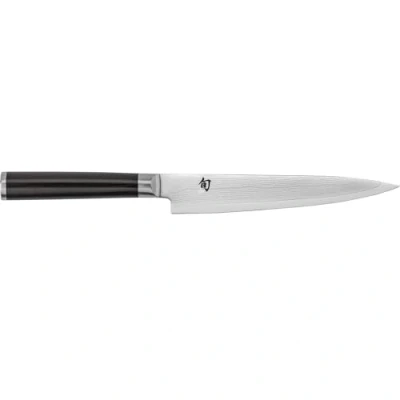 Afbeelding van KAI Shun Klassiek Japans Utility mes, 15 cm, lemmetlengte Damascus mes 32 lagen kern VG MAX 61 (±1) HRC pakkahout gemaakt in Japan gesmeed