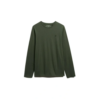 Afbeelding van Superdry Classic Essential Longsleeve, Heren, Maat: Small, Beetle green