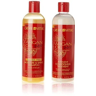 Afbeelding van Crème of Nature Argan Shampoo &amp; Conditioner, 354 ml