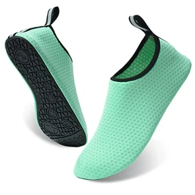 Afbeelding van AUXDIQ Waterschoenen voor heren en dames, strandschoenen, zwemschoenen, waterschoenen, watersokken, Blauw