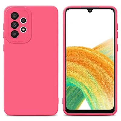 Afbeelding van Cadorabo Hoesje geschikt voor Samsung Galaxy A32 4G in Fluid ROOD Beschermhoes gemaakt van flexibel TPU silicone Cover Case