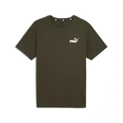 Afbeelding van PUMA ESS Small Logo Tee (s) Heren T shirt Dark Olive Maat S