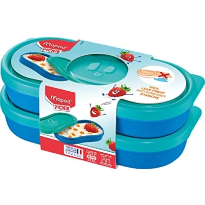 Image de Maped Concept Kids Boîte à goûter, 870903, Bleu, 2X 150 ML