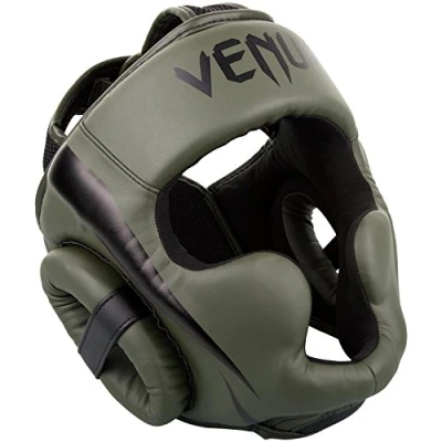 Afbeelding van Venum Hoofdbeschermer Elite Headgear Khaki Zwart Hoofdbescherming