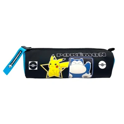 Afbeelding van CyP Brands Pokémon Cilinderetui, alleshouder, schoolbenodigdheden, geo, etui, kleur zwart, officieel product, Estandar, zwart.