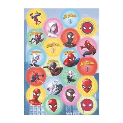 Afbeelding van Dekora, Spiderman eetbare papieren cupcaketoppers voor cupcakes, muffins en koekjes, 3,4 cm
