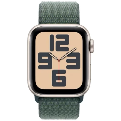 Image de Apple Watch SE 2024 40 mm Lumière Stellaire Boucle Sport