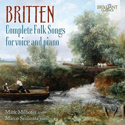Afbeelding van Mark Milhofer Britten: Complete Folk Songs For Voice And Piano (2 CD)