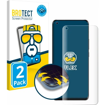 Afbeelding van BROTECT Screenprotector voor Xiaomi Mi 11 Ultra Folie Beschermfolie transparant volledig dekking (2 Stuks)