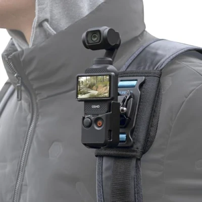 Afbeelding van SUREWO Osmo Pocket 3 Rugzakhouder, schouderriem met uitgebreide rand, compatibel DJI