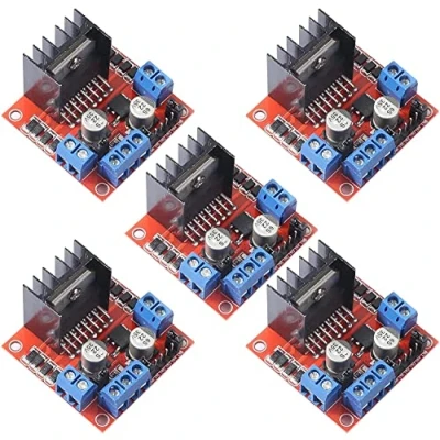 Afbeelding van xocome Motor Drive Controller L298N DC Dual H Bridge motorbesturingskaart module voor Arduino Smart Car Robot (5 stuks)
