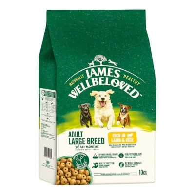 Afbeelding van James Wellbeloved Adult Large Breed Dog Hypoallergenic Lam &amp; Rijst 10 kg