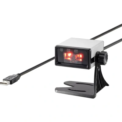 Afbeelding van Renkforce FS5022J 2D barcodescanner Kabel Imager Zilver, Zwart Desktop USB