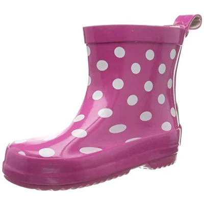 Afbeelding van Playshoes Lieveheersbeestjes regenlaarzen van natuurlijk rubber, uniseks, kinderen, Roze stippen
