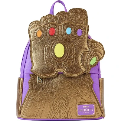 Afbeelding van Loungefly Mini Marvel rugzak Fist Of Thanos Bruin