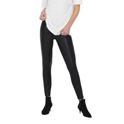 Afbeelding van Zwarte Only Cool Coated legging Voor Dames Maat 34