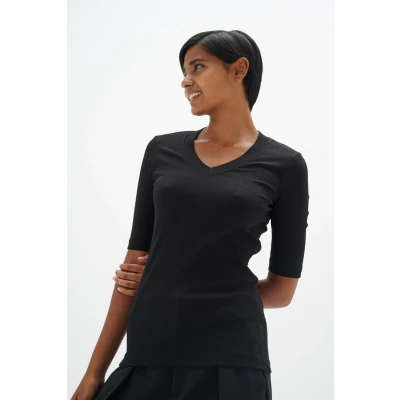 Afbeelding van Inwear Dagnaiw V Tshirt basic, Dames, Maat: XL, Black