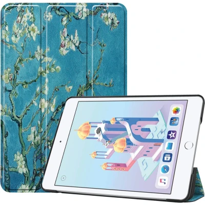 Afbeelding van iMoshion Tablet Hoes Geschikt voor iPad Mini 4 (2015) / 5 (2019) Design Trifold Bookcase Groen Meerkleurig /Green Plant