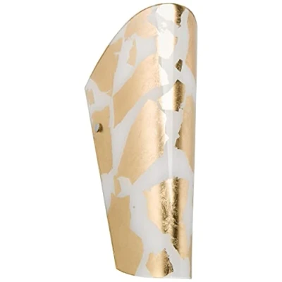Afbeelding van Wandlamp Bloom wit goud blad