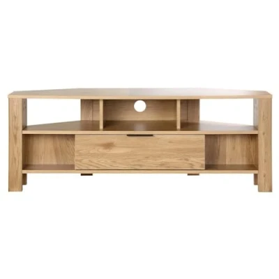 Afbeelding van CALICOSY Hoek TV meubel 1 Lade Eiken Decor L120 cm