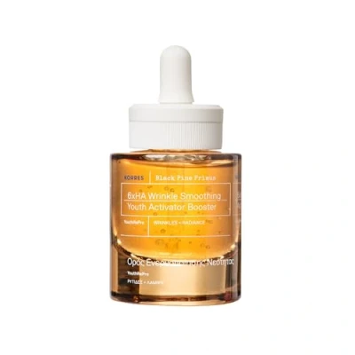 Afbeelding van KORRES Black Pine Primus 6 lagen hyaluronzuur voor het gladmaken van rimpels, anti aging serum een jeugdige huid, siliconenvrij en parabenenvrij, veganistisch, 30 ml