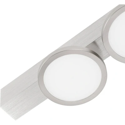 Afbeelding van Lucande plafondlamp 2lichts IJzer, aluminium H: 8.6 cm GU10 nikkel Inclusief lichtbronnen