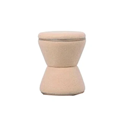 Afbeelding van Leitmotiv Poef Gustar Bruin 38.5x38.5x43cm Scandinavisch