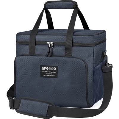 Afbeelding van koeltas, 20 l/30 l/40 l, thermotas, picknicktassen, groot, geïsoleerd, opvouwbaar, boodschappentas voor strand/picknick/camping/BBQ/kantoor