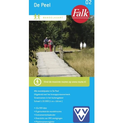 Afbeelding van Falk Wandelkaart 02 De Peel Kleurloos Overige Accessoires
