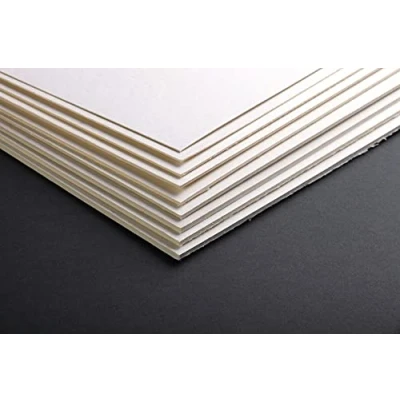 Afbeelding van Clairefontaine 93965C houten boxen, 60 x 80 cm, 4 mm, 2200 gram, set van 5 houtboxen, modelbouw, licht en glad, 100% cellulose beige