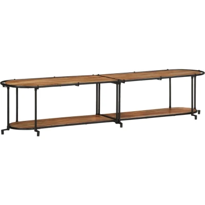 Afbeelding van vidaXL Tv meubel 200x42x40 cm massief acaciahout