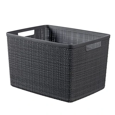 Afbeelding van Curver Opbergmand Jute Look 20L Antraciet