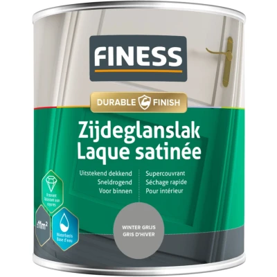 Afbeelding van Finess zijdeglanslak waterbasis winter grijs 750 ml.