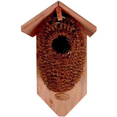 Afbeelding van Best For Birds Nestbuidel Kokos Vogelbroedbenodigheden Bruin Groen