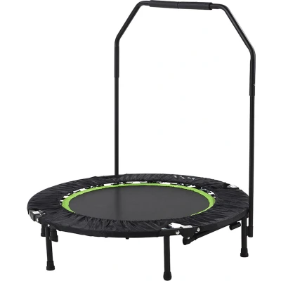 Afbeelding van Tunturi Fitness Trampoline Opvouwbaar 104cm springoppervlak Inclusief beschermrand &amp; handgrip Incl. gratis fitnessapp