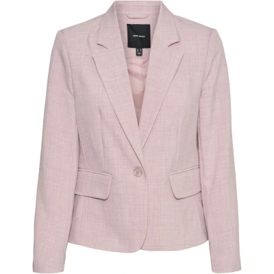 Afbeelding van Vero Moda Vmcassidy SLIM Blazer, Dames, Maat: 38, Nostalgia rose melange