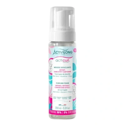 Image de Activilong Mousse Bouclante Acticurl Expert Tous Types De Boucles Aucun effet cartonné 99% D&#039;Ingrédients d&#039;Origine Naturelle Made In France 200 ml