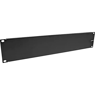 Afbeelding van InLine 48,30cm (19&quot;) blind paneel, 2U, RAL 9005 zwart, Accessoires voor serverkasten, Zwart