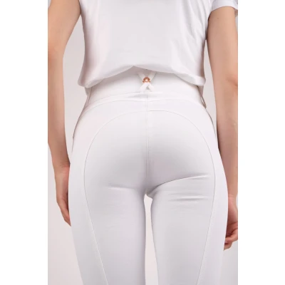 Image de Montar Pantalon d&#039;Équitation Molly Rosegold Highwaist Full Grip Blanc 34