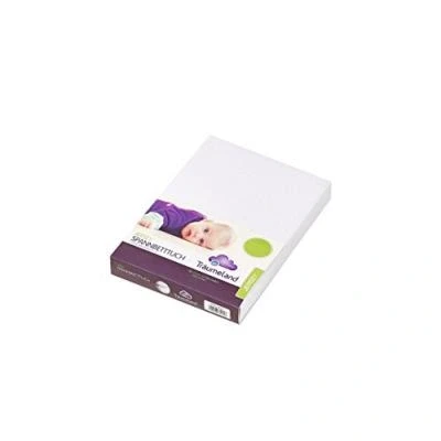 Image de Draps housse matelas enfants jersey 100% blanc 90 x 200