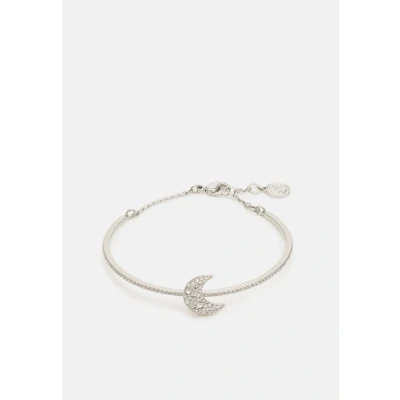 Afbeelding van Swarovski dames Luna bangle M met kristal in de kleur Zilver, maat: US 7 = 17,3 mm